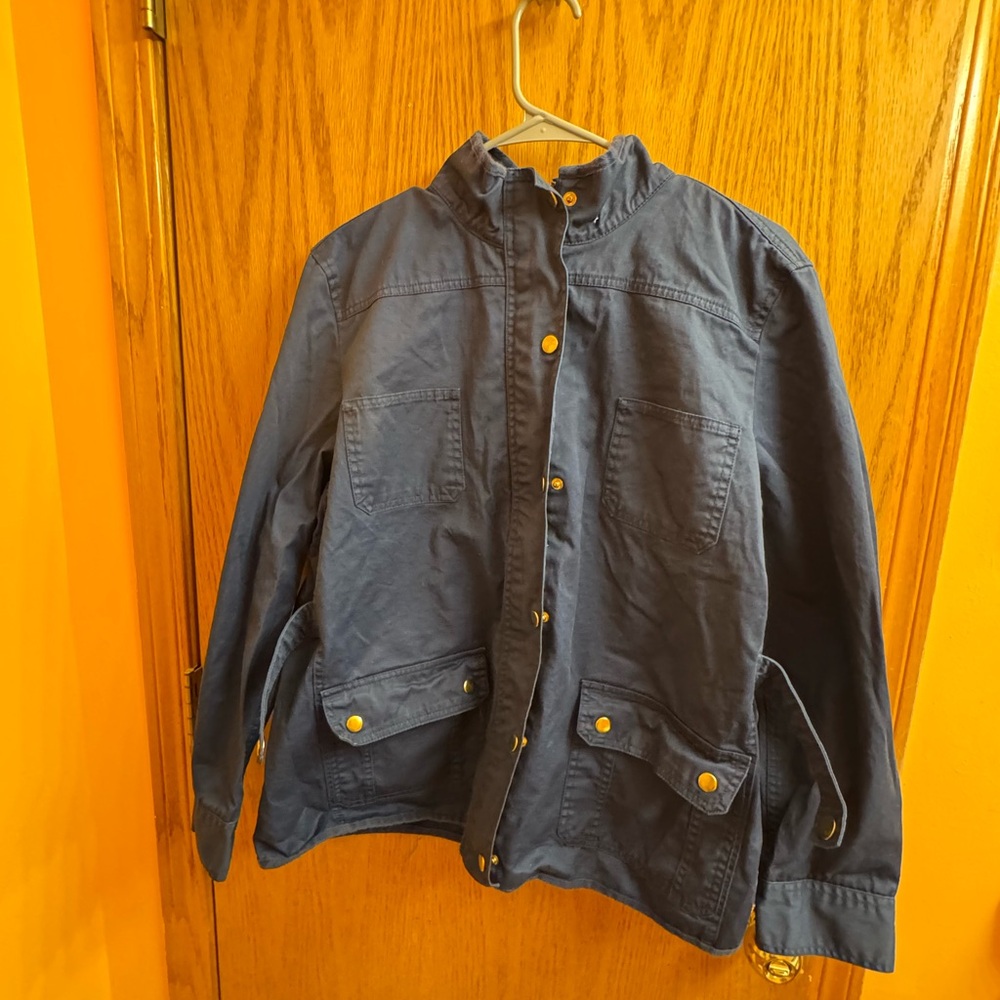 Laura Scott Dark Blue Jackets Women’s Sz XL
